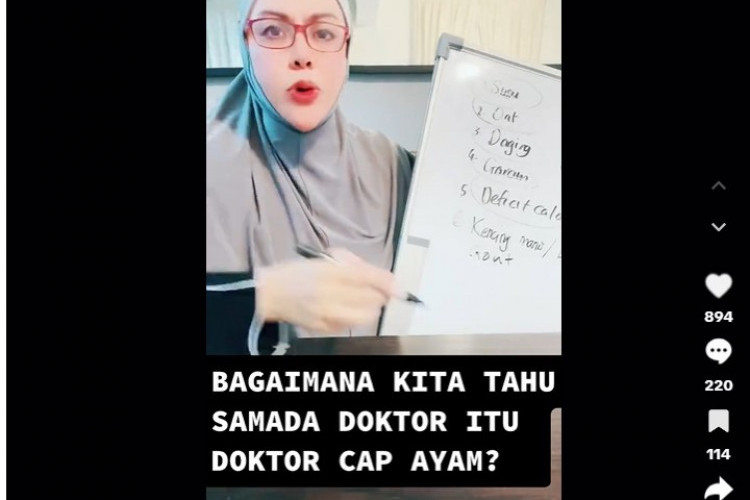 Apa Arti Kata Dokter Cap Ayam yang Viral Tiktok, Perdebatkan Masalah Cara Diet hingga Saling Sindir Sesama Tenaga Medis?