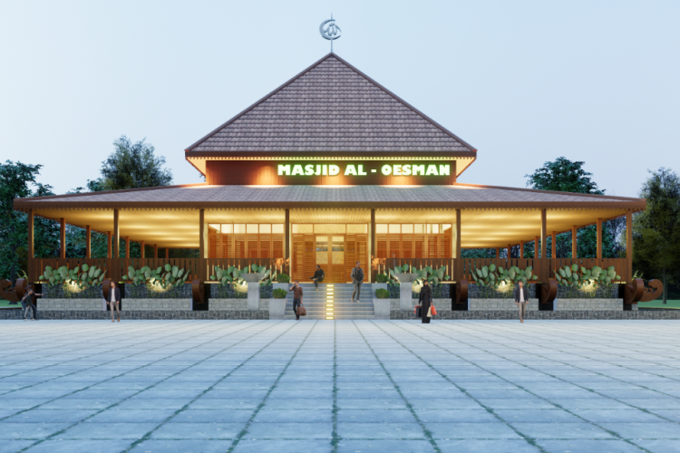 Desain Gapura Masjid Minimalis Modern, Berikan Kesan Adem dan Nyaman!