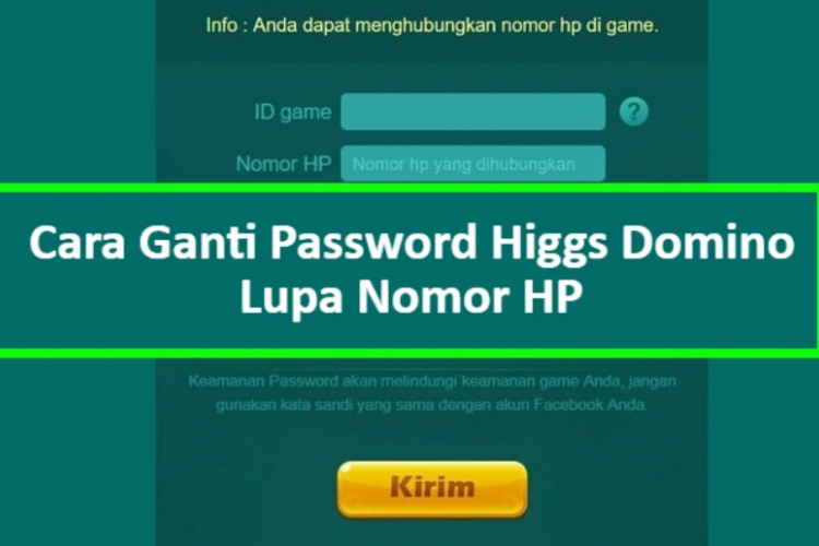 Cara Mengganti Password Akun Facebook Higgs Domino Island, Mudah dan Tentunya Aman!