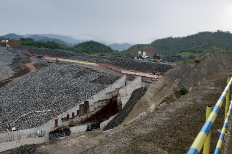 Proses Pembangunan Bendungan Bagong Trenggalek, Bakal Jadi Waduk Terbesar di Trenggalek