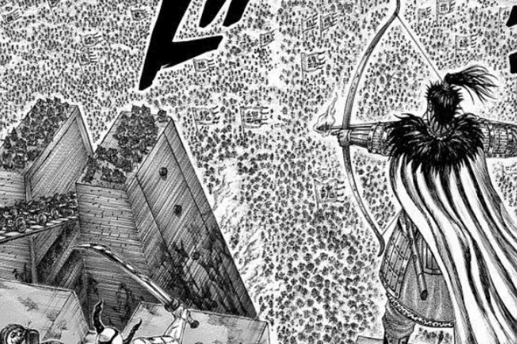 Sinopsis  Manga Kingdom Chapter 764, Kan Pishi Tinggal di Istana Qin
