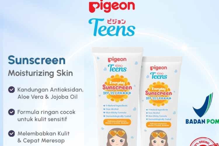 Daftar Harga Sunscreen Pigeon Teens Everyday Spf 35 Terbaru, Affordable Banget Buat Kantong Pelajar