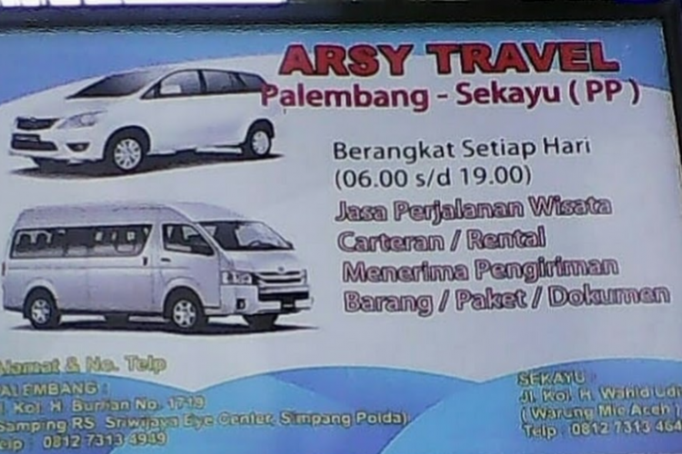 Daftar Agen Travel Murah Palembang Sekayu, Siap Antar Jemput Tepat Waktu!