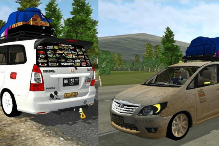 Link Download MOD BUSSID APK Mobil Innova Travel Livery Full Stiker dan Muatan Barang Terbaru 2023