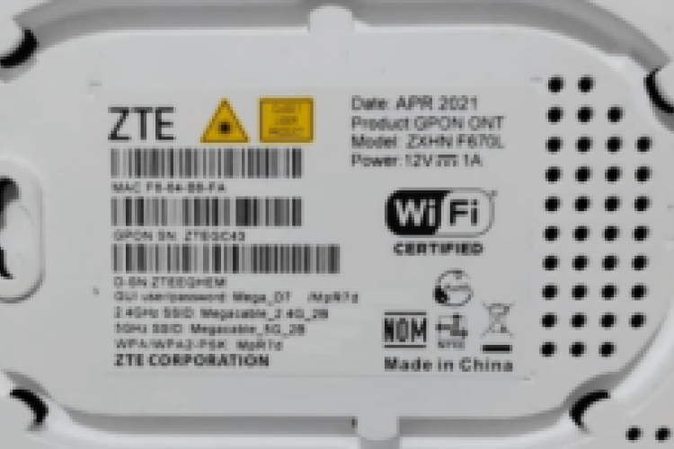 Cara Mengatur ZTE ONT Default Password ZXHN F679L, Sangat Mudah dan Lindungi Jaringan dari Akses tidak Sah
