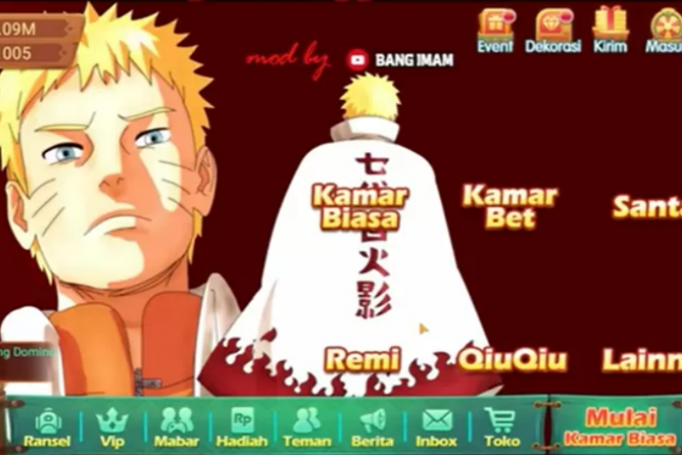 Download Higgs Domino RP V1.93 + X8 Speeder Tema Naruto APK Unlimited Money 2023, Kece Banget dan Full Warna