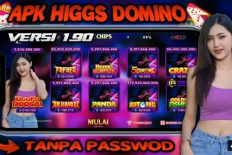 Download Higgs Domino RP V1.87 MOD APK, Tema Cewek Cantik Bikin Jackpot Terus Tanpa Password