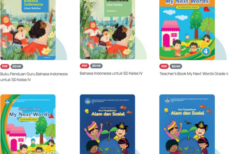 Download Buku Siswa SD/MI Kelas 4 Kurikulum Merdeka Terbaru, Tersedia Semua Mata Pelajaran!