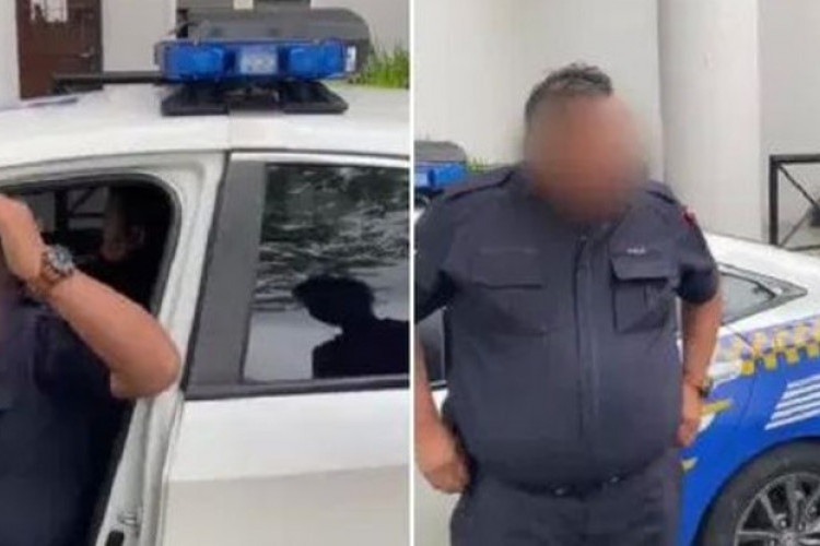 Viral Video Polisi Malaysia Berbadan Gendut di TikTok jadi Sasaran Kritik Netizen