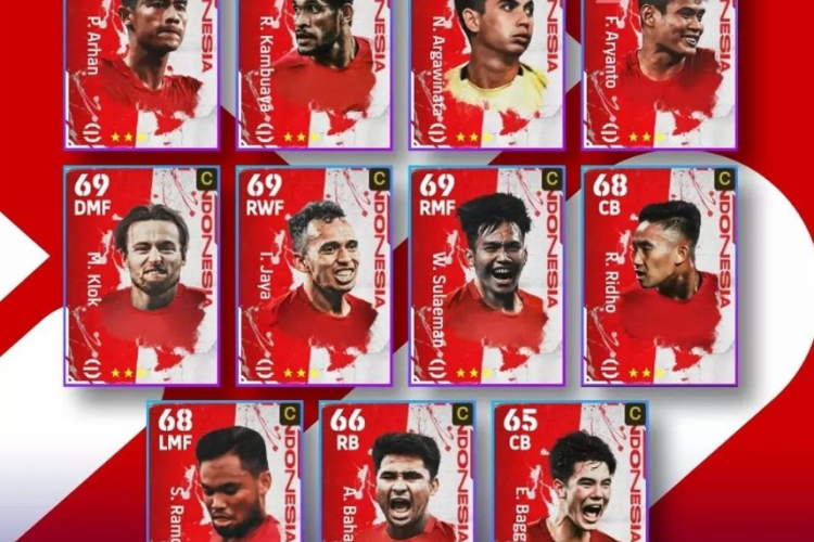 Racik Pemain Timnas eFootball PES Terbaru 2023, Gokil Banget! Rating Tim Langsung Naik