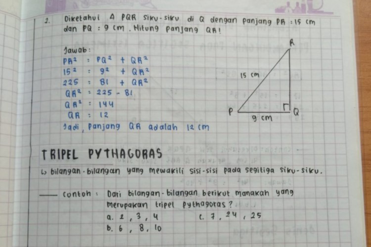 Download Materi Rumus Matematika Kelas 8 SMP Semester Kurikulum Merdeka Lengkap Contoh Soalnya Buat Latihan