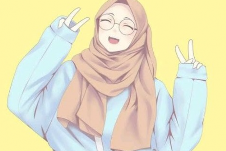 Kumpulan Gambar Kartun Cantik Berhijab, Cocok Jadi Profil atau Wallpaper Whatasapp!