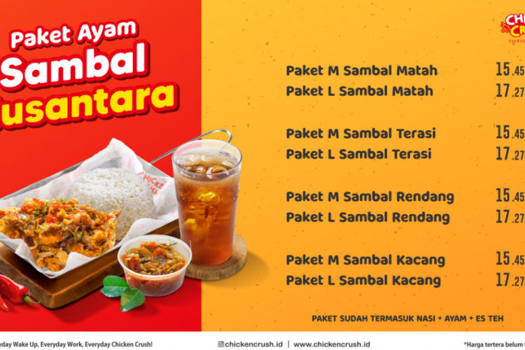 Daftar Harga Menu Chicken Crush Bojonegoro Terbaru, Rekomendasi Tempat Makan dengan Harga Paling Terjangkau