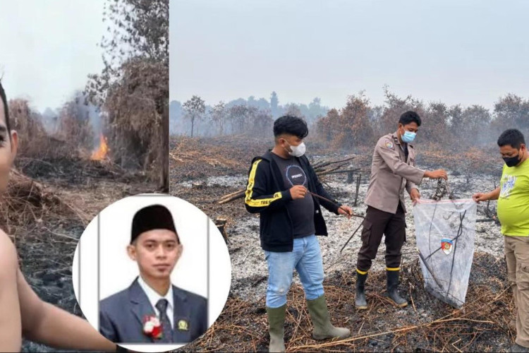 Miris! Choirussaib Anggota DPRD Mempawah Lakukan Pembakaran Lahan Sawit Viral, Kini Sampaikan Klarifikasi Maaf