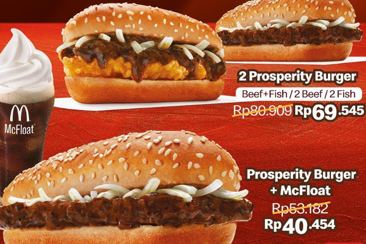Promo McD Paket Prosperity Burger Januari 2023 Untuk Porsi Single dan Double Mulai 40 Ribuan