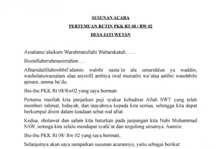 Kumpulan Teks MC PKK Acara Rapat Rutinan, Bisa Digunakan Untuk Formal dan Non-Formal