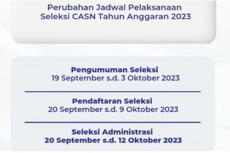 Jadwal Terbaru Pengumuman Seleksi CPNS dan PPPK 2023, Jangan Lupa Catat Tanggalnya!