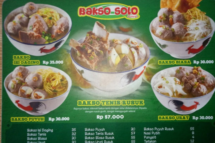 Cara Pesan Delivery Bakso Solo Samrat Bali, Berikut Lokasi Lengkap dan Menu Bakso Spesialnya