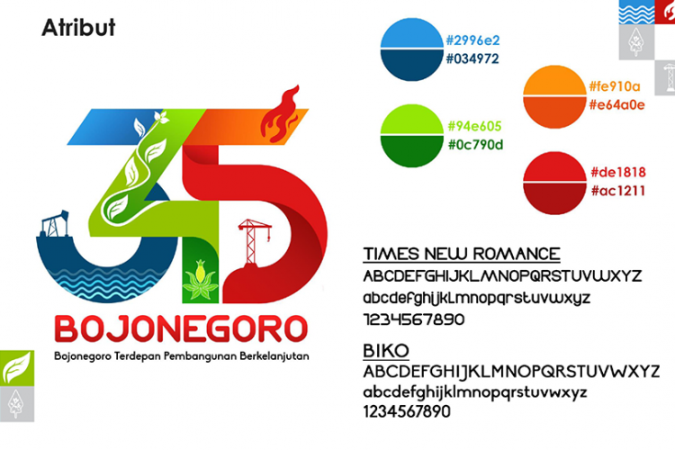 Download Logo Hari Jadi Bojonegoro 345, Usung Tema 'Bojonegoro Terdepan, Pembangunan Berkelanjutan'