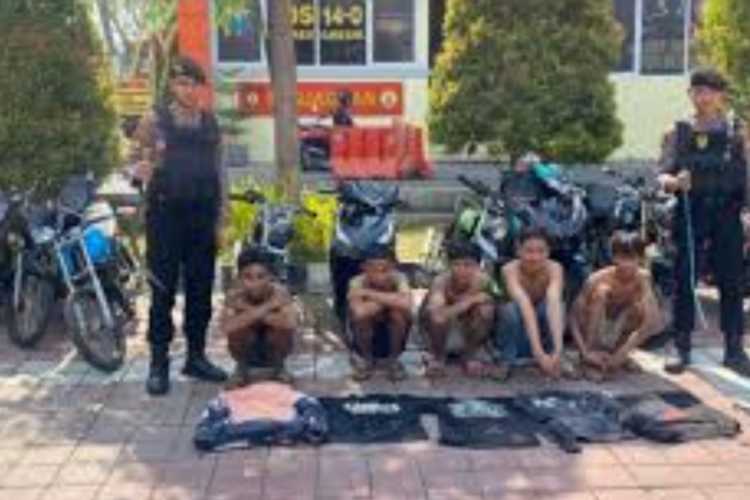 Polres Gresik Bubarkan Enam Remaja Aksi Balap Liar di Jalan Raya, Polisi: Kami Cegah Aksi Ganggu Ketertiban Umum