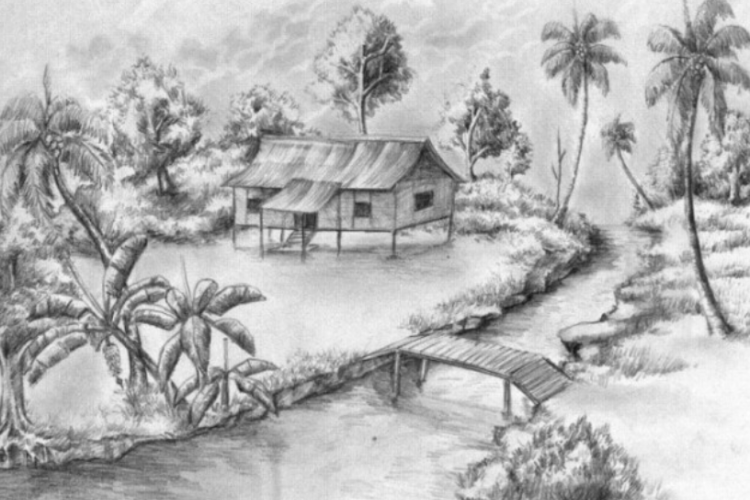 Kumpulan Contoh Sketsa Gambar Manusia dengan Alam Sekitarnya yang Unik dan Mudah Ditiru