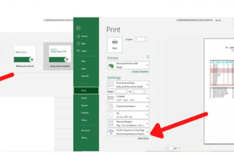 Cara Print 1 Lembar Jadi 4 Bagian di Excel, Ternyata Mudah Banget Caranya!