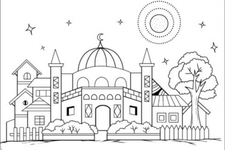 Tutorial Belajar Mewarnai Masjid Untuk Anak TK A dan B, Persiapan Sebelum Lomba!