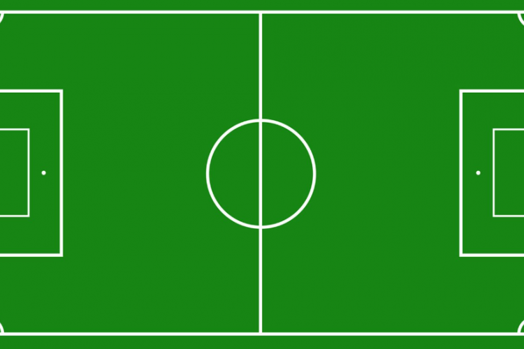 Contoh Gambar Lapangan Sepak Bola di Buku Tulis Paling Lengkap Dilengkapi dengan Ukuran Aslinya