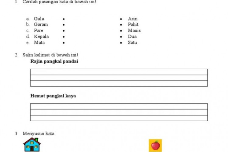 Contoh Soal Anak Tk B Semester 2, Siap Untuk Menjadi Bahan Latihan Anak Usia Dini