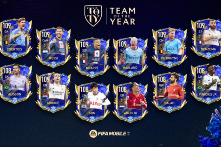 Daftar Pemain Event TOTY FIFA Mobile 2023, Punya OVR Tinggi, Bikin Tim Terbaik Sekarang!