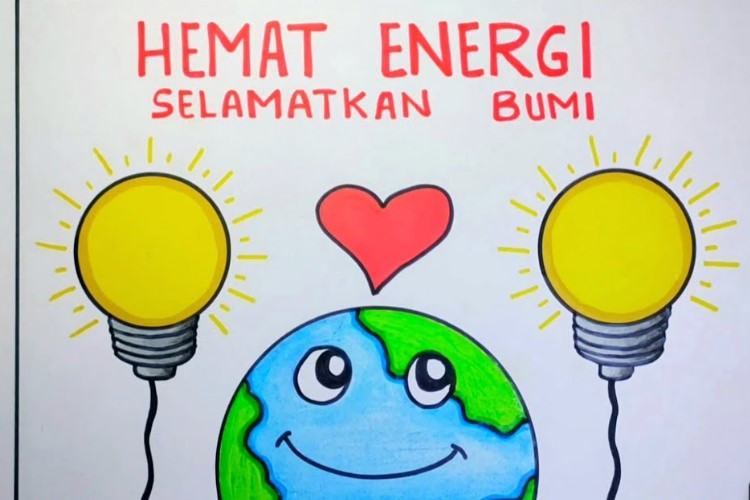  Kumpulan 10 Gambar Poster Hemat Energi yang Mudah Digambar dan Bagus: Hemat Air Hingga Listrik