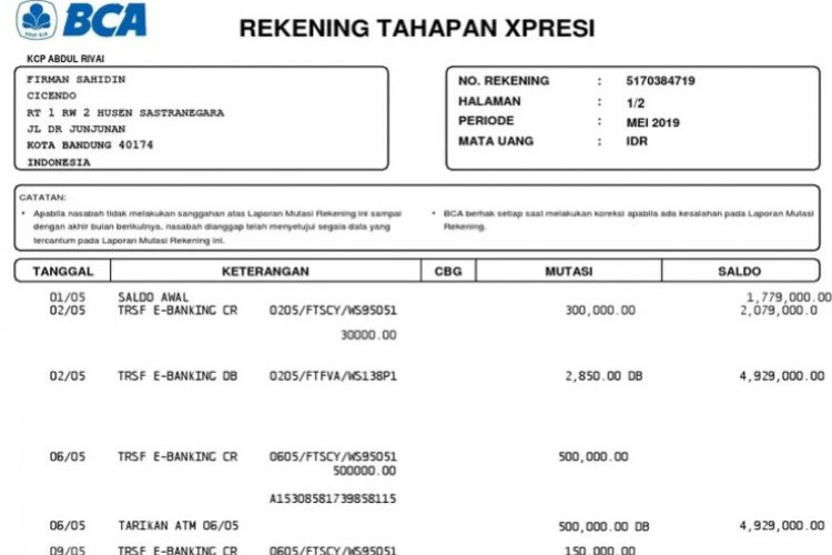 Cara Cek dan Cetak Rekening Koran via Internet Banking BCA, 7 Langkah Langsung Clear!