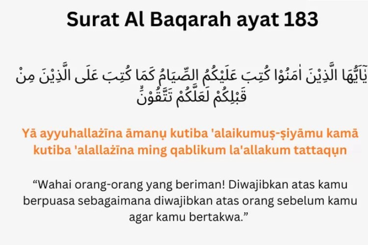 Cara Mengamalkan Surat Al-baqarah Ayat 183 yang Membahas Tentang Kewajiban Umat Islam Untuk Berpuasa 