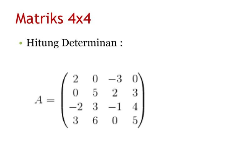 Link Download Soal-Soal Invers Matriks 4x4 Kurikulum Merdeka Tahun 2023 Beserta Pembahasannya