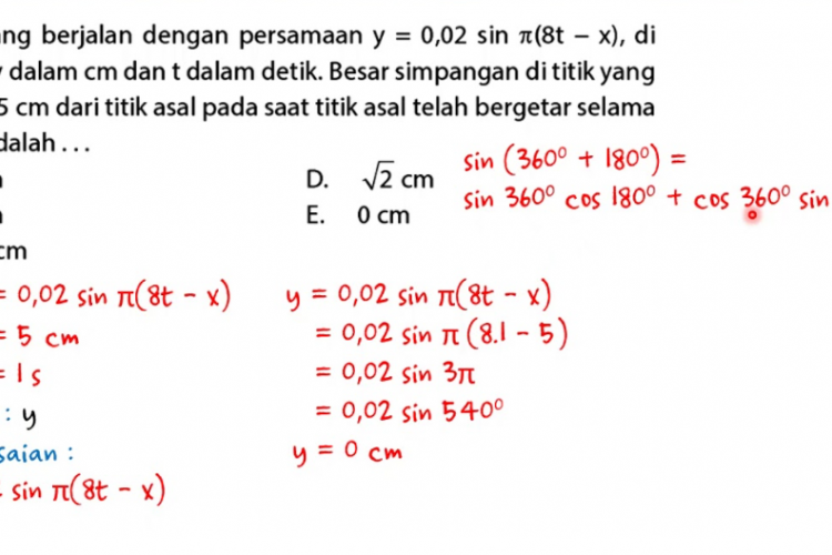 Kumpulan Soal Fisika Gelombang Mekanik Kelas 11 SMA/MA, Dilengkapi Pembahasan dan Jawaban!