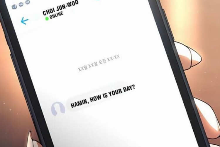 Spoiler Manhwa The Girl From Random Chatting! Chapter 257: Hamin Dibuat Salah Tingkah dengan Chat Joonwoo