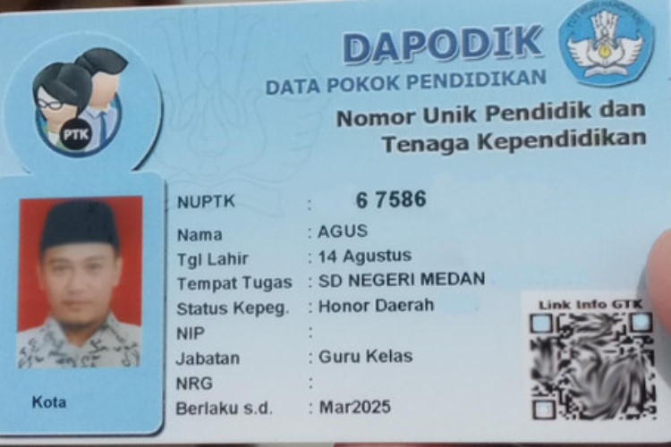 Cara Mencetak Kartu NUPTK Online Kemendikbud Untuk Para Guru dan Pengajar Tahun 2023, Cuma Butuh 5 Menit 