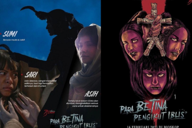 Daftar Pemain Film Para Betina Pengikut Iblis, Mawar Eva De Jongh, Hanggini, dan Sara Fajira Jadi Trio Sesat!