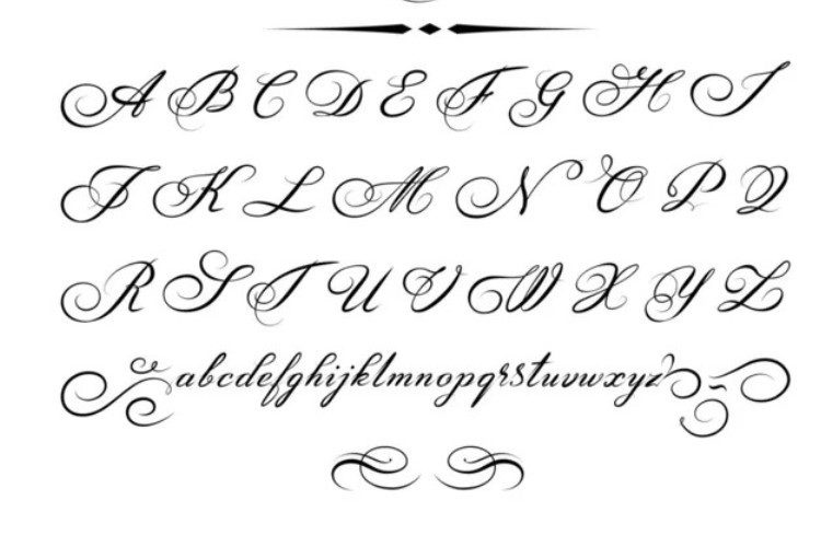 Contoh Huruf Kaligrafi kaligrafi Latin A Sampai Z yang Bagus dan Gampang Buat Ditiru Pemula 