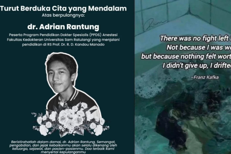 Dr Adrian Rantung Meninggal Dunia Usai Alami Bullying, Kegiatan PDDS di RSUP Prof Dr RD Kandou Manado Ditutup Sementara