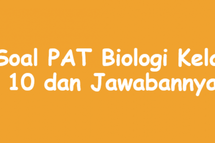 Contoh Soal PAT/UAS Biologi Kelas 10 SMA Semester 2 Tahun 2023, Cocokkan Jawaban dengan Kunci Soal!