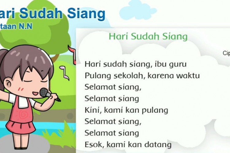 Link Download Lagu Hari Sudah Siang dan Liriknya, Bikin Semangat Anak-anak Sebelum Pulang Sekolah!