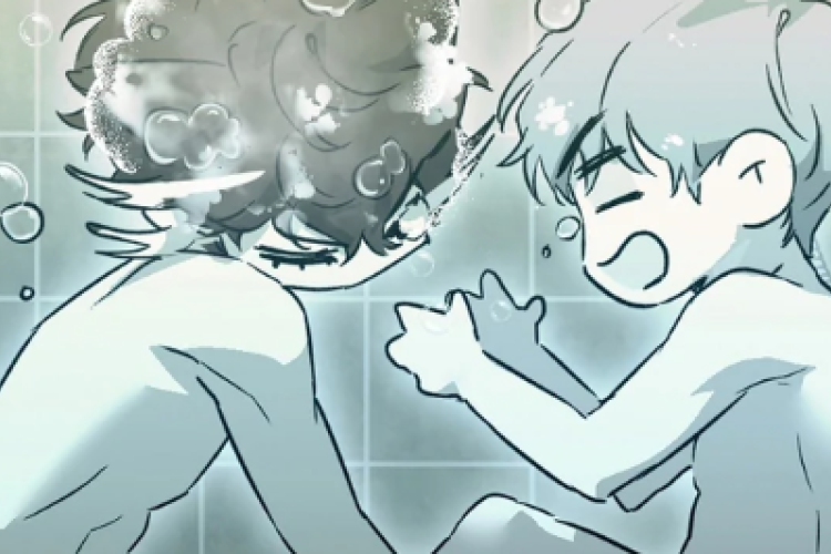 Baca Manhwa BL Nerd Project Chapter 44 Bahasa Indonesia, Lucu banget Mandi Bareng!
