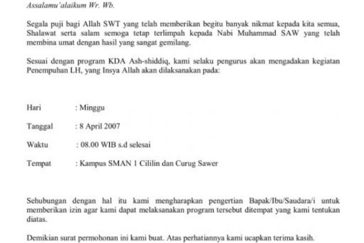 Kumpulan Contoh Surat Izin Tidak Masuk Ekskul (Esktra Kurikuler) dengan Berbagai Alasan, Pilih Sesuai Kebutuhanmu!