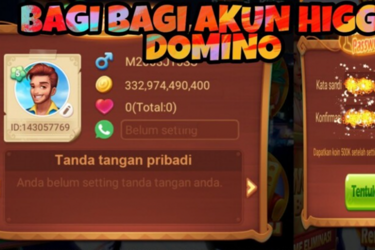 Kumpulan Akun Gratis Higgs Domino Level 5 Tanpa Verifikasi, Sudah Ada Chip Banyak Tinggal Main!