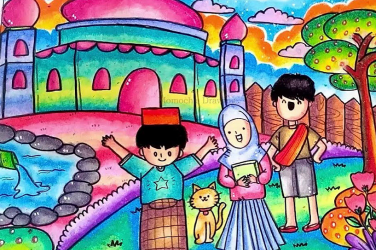 Referensi Lomba Mewarnai Masjid Unik dan Kreatif, Cocok Untuk Siswa TK dan SD!