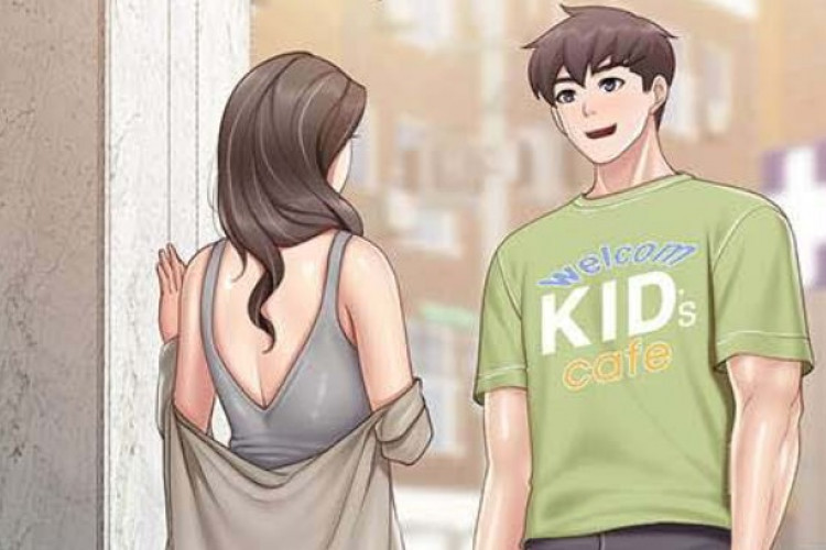 Baca Manhwa Kids Cafe Moms Chapter 72 Bahasa Indonesia, Sumringah! Jaeho Senang Hyojung Datang Sendirian