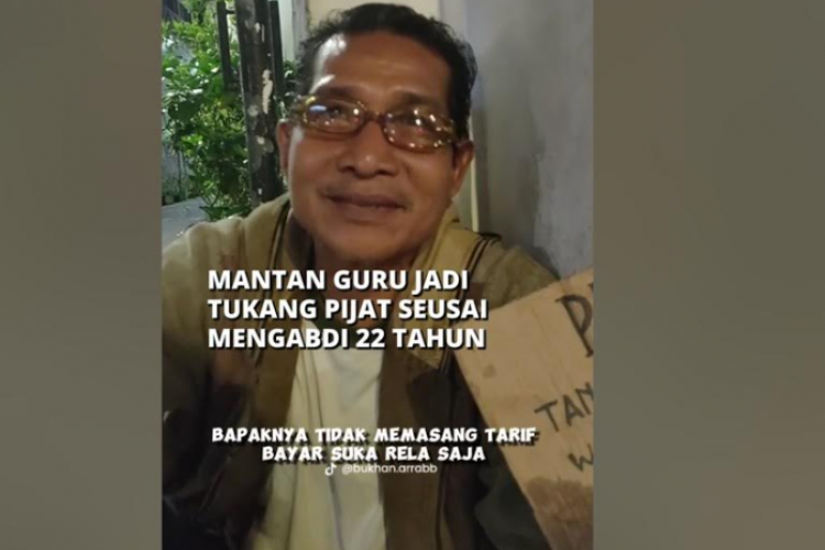 Sosok Pak Irfan, Mantan Guru Jadi Tukang Pijat Di Surabaya : Rela Dibayar Seikhlasnya dan Punya Anak yang Masih Sekolah