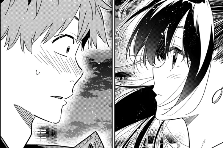 Kanojo Okarishimasu (Rent A Girlfriend) Chapitre 381 Scan FR Gratuit RAW, Tellement gênant ! Son visage est si proche !