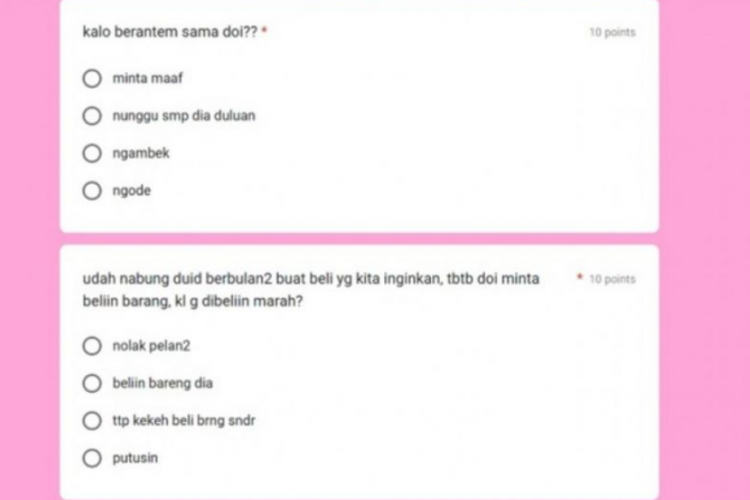 Cara Membuat Pertanyaan Google Form Untuk Pacar, Bisa Tes Kejujuran Bareng Doi!